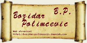 Božidar Polimčević vizit kartica